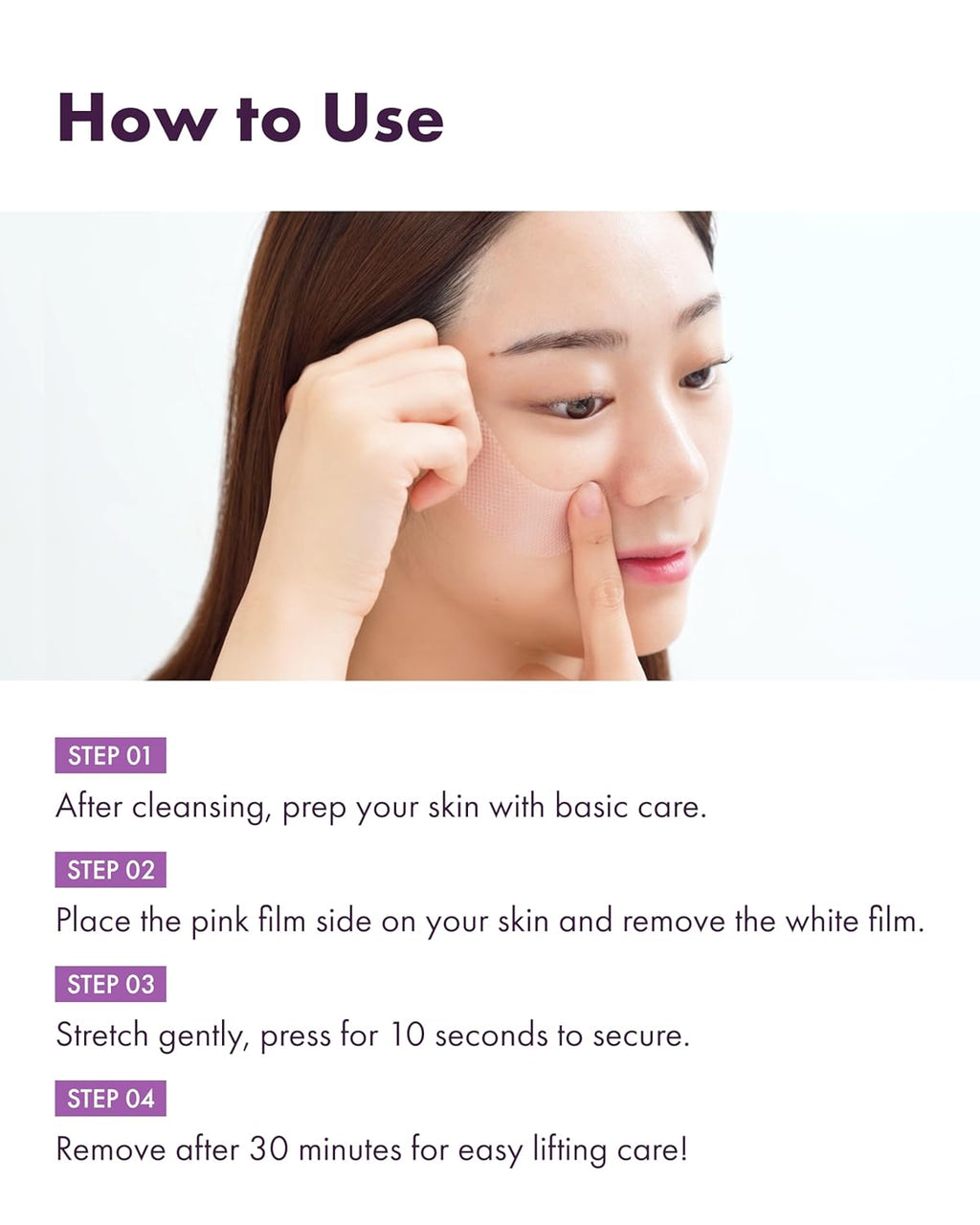 It'S SKIN 7-Peptide Collagen Thread Lifting Mini Gel Mask 20ea, Real Collagen Lifting Patches for Firming, Tightening and Skin Elasticity, Korean Skincare